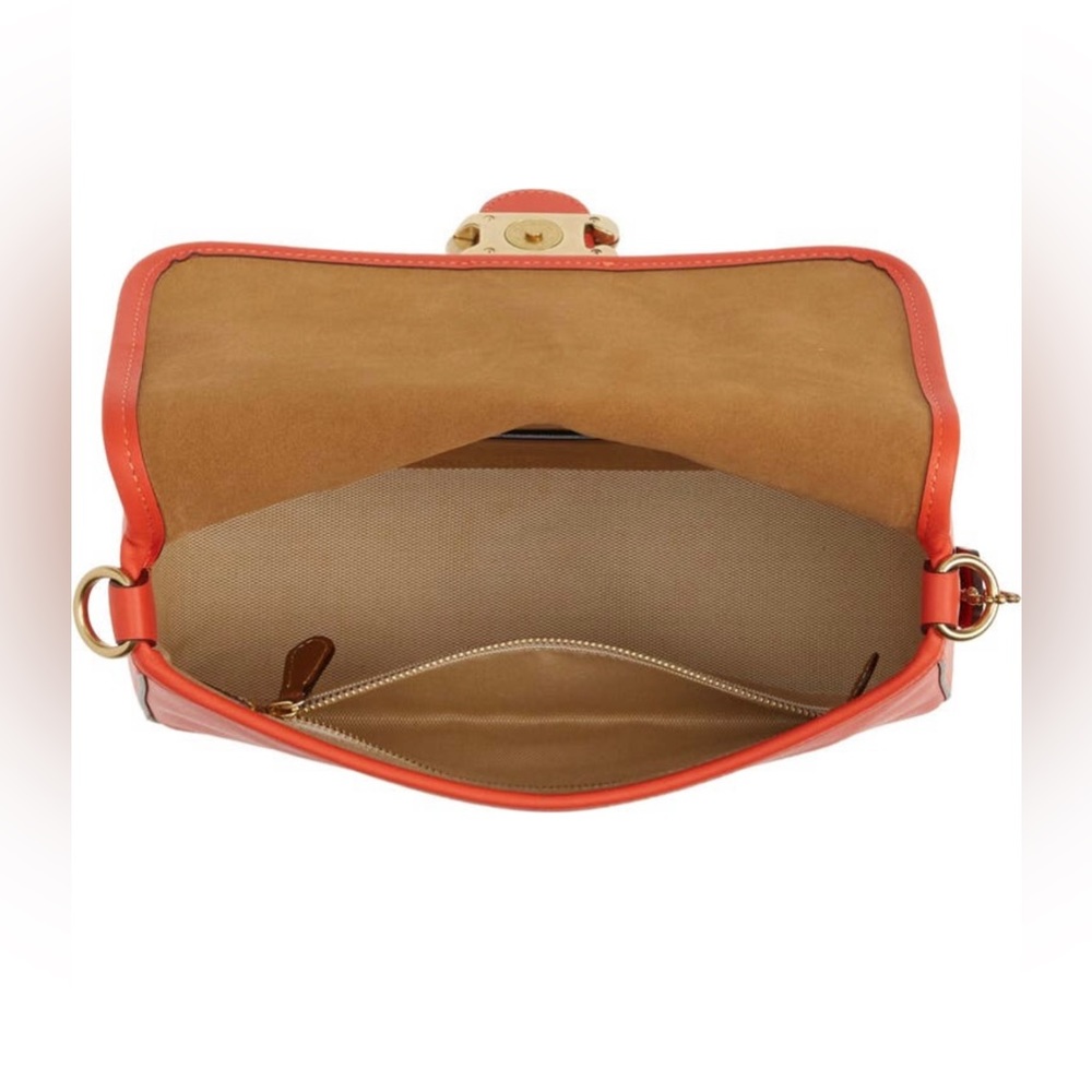 SOLD!—Coach soft Tabby. Red orange color. - Picture 4 of 7